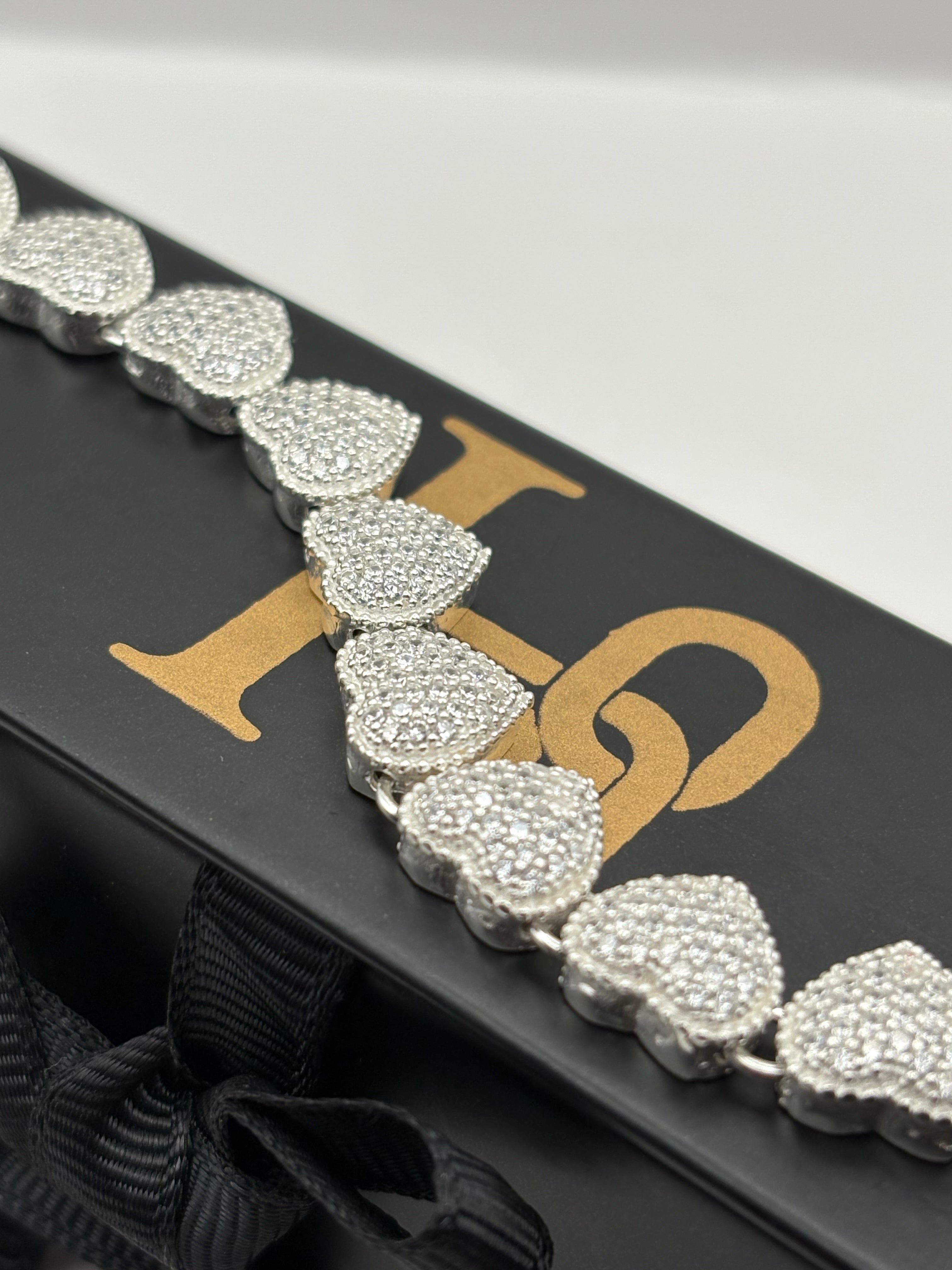 Pulso eslabón corazón